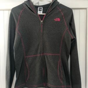 Girl’s Large North Face Light Fleece Zip Up Jacket